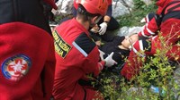 FOTO: Nakon odrona kamena penjačica zadobila ozljede glave, u akciji spašavanja sudjelovalo 30 članova GSS-a