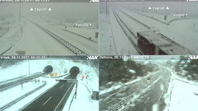Snijeg zatrpao Sljeme, Liku i Gorski kotar, nastao prometni kaos