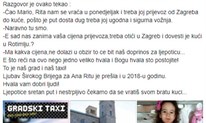 Taksi će Anu Ritu Puljić besplatno dovesti kući 