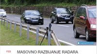 Događaj 'Masovno razbijanje radara' osvojio korisnike Facebooka u BiH