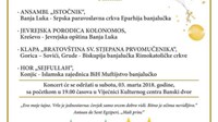 Zajednički koncert četiri vjerske zajednice: Nastupa i klapa Bratovština sv. Stjepana Prvomučenika