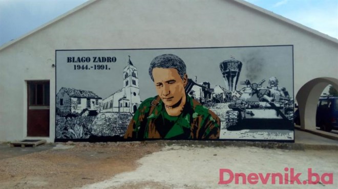 GRUDE: Mještani sela Ledinac završili mural u čast Blagi Zadri