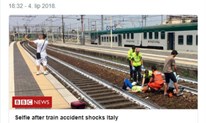 Udario ju je vlak, ležala je na tračnicama, a on je radio selfie