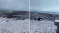 Prvi snijeg na vrhovima Čvrsnice i Vran planine