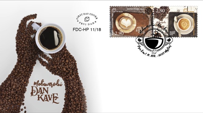 Prigodno izdanje maraka HP Mostar 'Međunarodni dan kave'