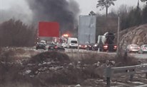 MOSTAR: Zapalio se kamion na Međinama