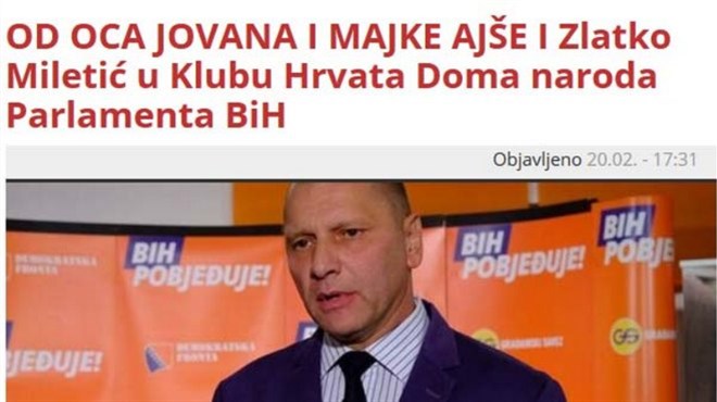 HDZ BiH: Protiv svih ekstremista, i četnika (i mudžahedina)