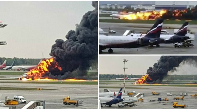 Udar groma doveo do požara na zrakoplovu