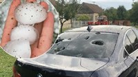 U dijelove Hercegovine stigla kiša, u RH tuča razbijala aute, u Bosni vjetar dizao krovove