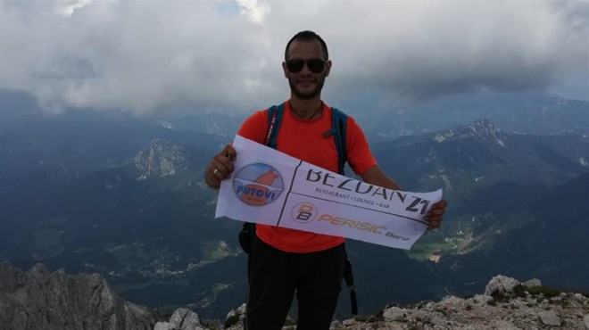 Ivan Pejić se popeo na najviši vrh Kamniških Alpi