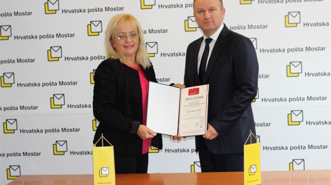 HP Mostar dodijeljen Certifikat ISO/IEC 27001:2013