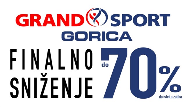 Veliki popusti do 70% na poznate brandove u Grand sport outletu Gorica