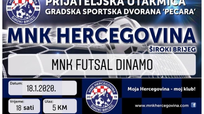 MNK Hercegovina će odmjeriti snagu protiv MNK Futsal Dinamo 
