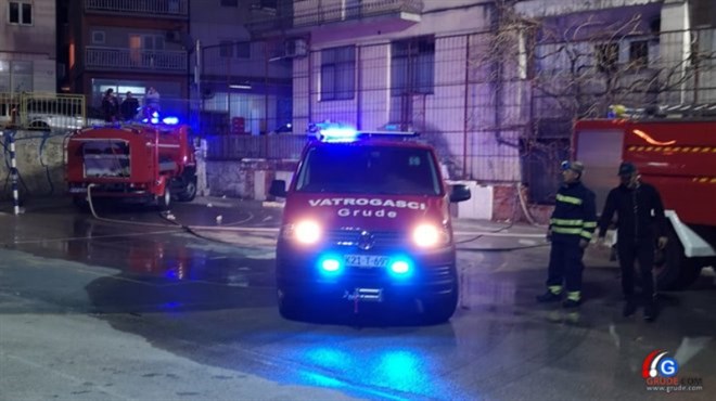 Gorio podrum obiteljske kuće u Grudama, vatrogasci ugasili požar
