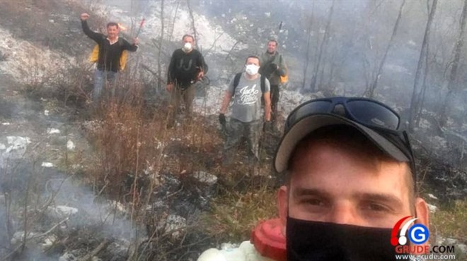 FOTO: Grudski lovci ugasili požare i na jugu i na sjeveru!