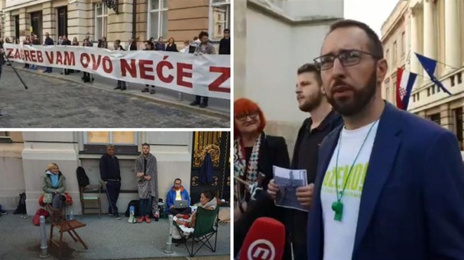 U Zagrebu ilegalni prosvjed ljevice zbog straha od uvjerljivog izbornog poraza