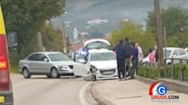 Prometna nesreća u Grudama, promet se odvija usporeno
