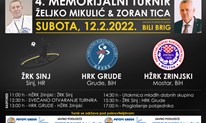 NAJAVA: U subotu 4.memorijalni turnir Željko Mikulić & Zoran Tica 