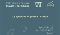 Nastava klavira i harmonike Jakova Grizelja: GLAZBA JE ŽIVOT