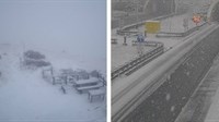Snijeg pada na planinama Dalmacije, temperature svugdje značajno niže